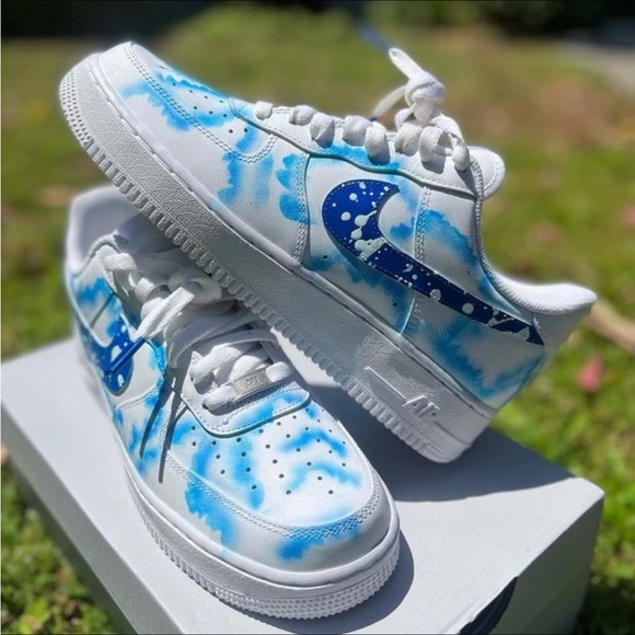 Blue cloud shoes